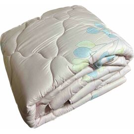 Одеяло ШЕМ зимнее шерсть Royal satin розовая веточка евро 200х220 (200 ВОВНЯНА Royal satin_рожева гілочка)