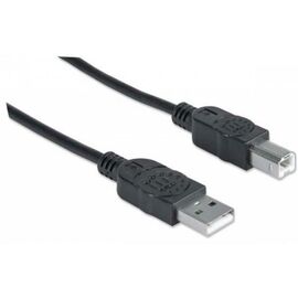 Кабель для принтера USB 2.0 AM/BM 1.8m Manhattan (333368)