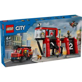 Конструктор LEGO City Пожарное депо с пожарной машиной 843 деталей (60414)