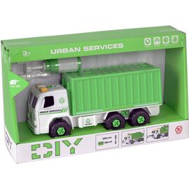 Конструктор Kaile Toys Мусоровоз с отверткой разборная модель (KL902-3)