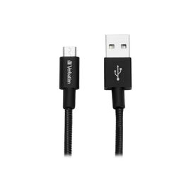 Дата кабель USB 2.0 AM to Micro 5P 0.3m black Verbatim (48866)