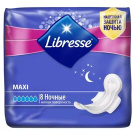 Гигиенические прокладки Libresse Maxi Goodnight 8 шт (7322541042442)