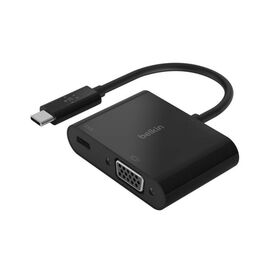 Перехідник USB-C - VGA 60W PD, black Belkin (AVC001BTBK)