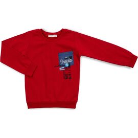 Кофта Breeze с карманчиком (14695-116B-red)