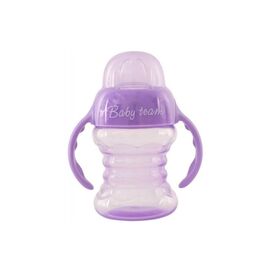 Поильник-непроливайка Baby Team со спаутом и ручками 180 мл 6+ (5022_фиолетовый)