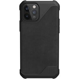 Чохол до моб. телефона Uag iPhone 12 / 12 Pro Metropolis LT, Leather Black (11235O118340)