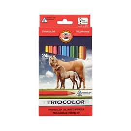 Олівці кольорові Koh-i-Noor Triocolor Jumbo Horses 24 кольорів (3144)