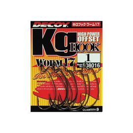 Крючок Decoy Worm17 Kg Hook 06 (9 шт/уп) (1562.01.54)