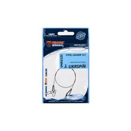 Поводок Ukrspin Orange Spinning сталь AFW 7x7 15см 10кг(22lb)/0.36мм (2шт/уп (1590.00.41)