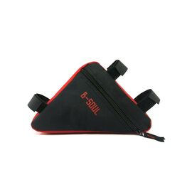 Велосумка нарамная Bravvos BC-BG064 20x18x4 cm Black/Red (BIB-045)