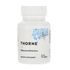 Минералы Thorne Research Селен, ( Селенометионин), Selenomethionine, 60 капсул (THR-22501)