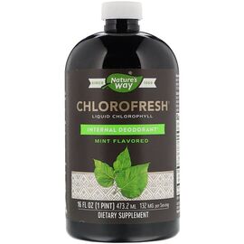Травы Nature's Way Жидкий Хлорофилл, Liquid Chlorophyll, (мятный вкус), 473 мл (NWY03501)