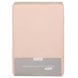 Простынь Home Line махровая на резинке персиковое 140х200х20 см (155233)
