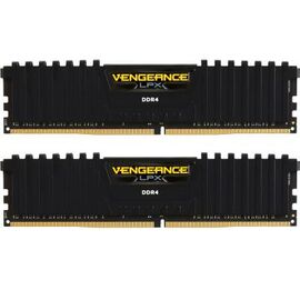 Модуль памяти для компьютера DDR4 16GB (2x8GB) 2400 MHz Vengeance LPX Black Corsair (CMK16GX4M2A2400C16)