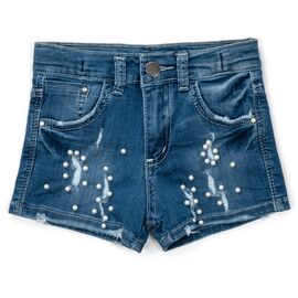 Шорты Breeze джинсовые с жемчужинками (20164-140G-blue)