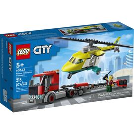 Конструктор LEGO City Перевозка спасательного вертолета 215 деталей (60343)