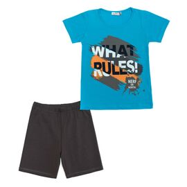 Піжама Matilda "WHAT RULES!" (M12264-3-128B-blue)