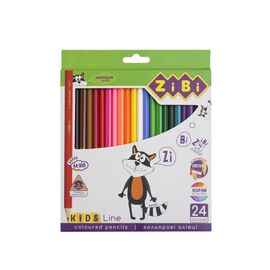 Карандаши цветные ZiBi Kids line 24 кольорів (ZB.2416)