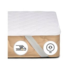 Наматрасник MirSon №5010 Exclusive Line Light Wool обычный с резинкой по углам 120x190 см (2200005334935)