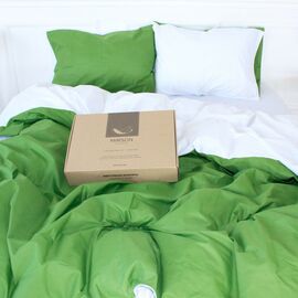 Постельное белье MirSon Ranforce Elite Green Diego (11-2107+18-0130) 220х240 (2200004703855)