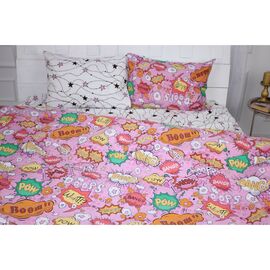 Постільна білизна MirSon Бязь Ranforce Elite 17-0512 Bombs pink King Size (2200004705026)
