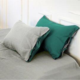 Наволочка MirSon Лен Natural Linen 70х70 Green meadow (2200005372333)