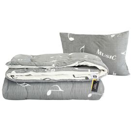 Одеяло MirSon Набор хлопковый №3042 Color Fun Line Cat одеяло 200х220+поду (2200004842851)