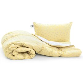 Одеяло MirSon Набор пуховый №1863 Bio-Beige Лето 90% пух одеяло 140х205 + (2200003015591)