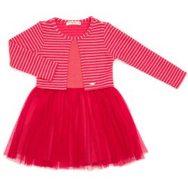 Платье POP FASHION с фатиновой юбкой (6963-98G-fuchsia)