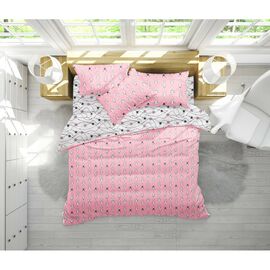 Постільна білизна MirSon Бязь 17-0528 Bunnies pink King Size (2200003672022)