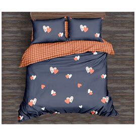 Постільна білизна MirSon Бязь Premium 17-0442 Blue orange 143х210х2 (2200003074024)