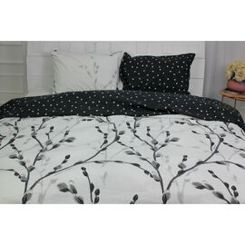 Постільна білизна MirSon Бязь Ranforce Elite 17-0413 Cats on the willow Сімейний (2 x 143x210) (2200004683157)