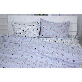 Постельное белье MirSon Бязь Ranforce Elite 17-0527 Bunnies Односпальный (2200004665825)
