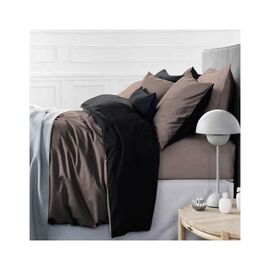 Постільна білизна MirSon Сатин Premium Dark Chocolate 0211+0055 143х210 (2200000688392)
