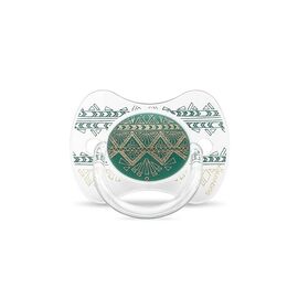 Пустышка Suavinex Couture 4-18 мес темно-зеленая (304223)