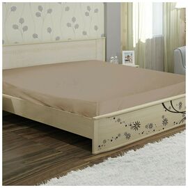 Простирадло Ярослав бязь 04 кофе з молоком 200х220 (40879)