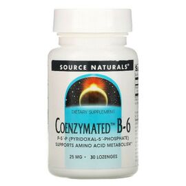 Витамин Source Naturals Коэнзим Витамина B6, 25 мг, Coenzymated™ Vitamin B-6, 30 таблеток для (SN0940)