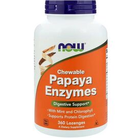 Травы Now Foods Пищеварительные Ферменты Папаи, Papaya Enzymes, 360 леденцов (NOW-02972)