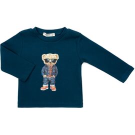 Кофта Breeze с мишкой (18152-92B-blue)