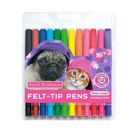 Фломастеры Yes Keith Kimberlin, 12 цветов (650467)