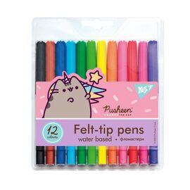 Фломастеры Yes Pusheen, 12 цветов (650476)