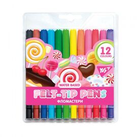 Фломастеры Yes Sweet Cream, 12 цветов (650472)
