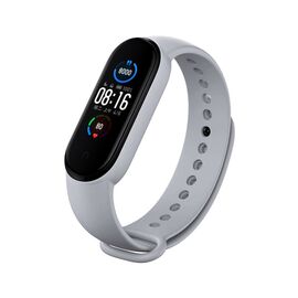 Ремешок для фитнес браслета BeCover Silicone для Xiaomi Mi Smart Band 5/6/7 Light Gray (705432)