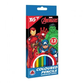 Олівці кольорові Yes Marvel.Avengers 12 кольорів (290664)