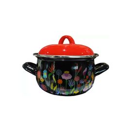 Кастрюля Gusto "Квіткова галявина" 16 см 2,1 л (GT-T-116-FM)