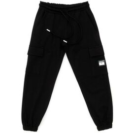 Штаны детские A-Yugi спортивные с карманами (7143.03-128B-black)