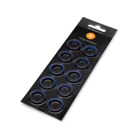 Фитинг для СВО Ekwb EK-Quantum Torque Color Ring 10-Pack HDC 16 - Blue (3831109816424)