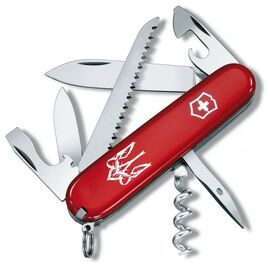 Нож Victorinox Camper Ukraine Red "Тризуб Готичний білий" (1.3613_T0630u)