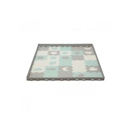 Детский коврик Kinderkraft Luno Shapes Mint 30 элементов (5902533919321)