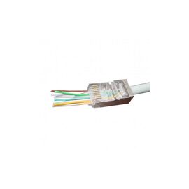 Коннектор RJ45 cat.5e FTP 8P8C * 50 (наскрізні отв., позолоч. конт.) Cablexpert (LC-PTF-01/50)